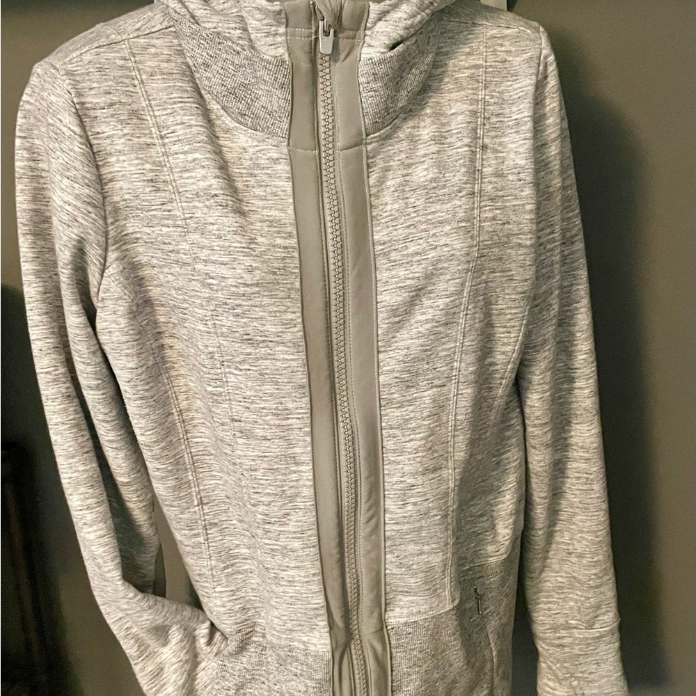 Athleta gray full zip Hoodie